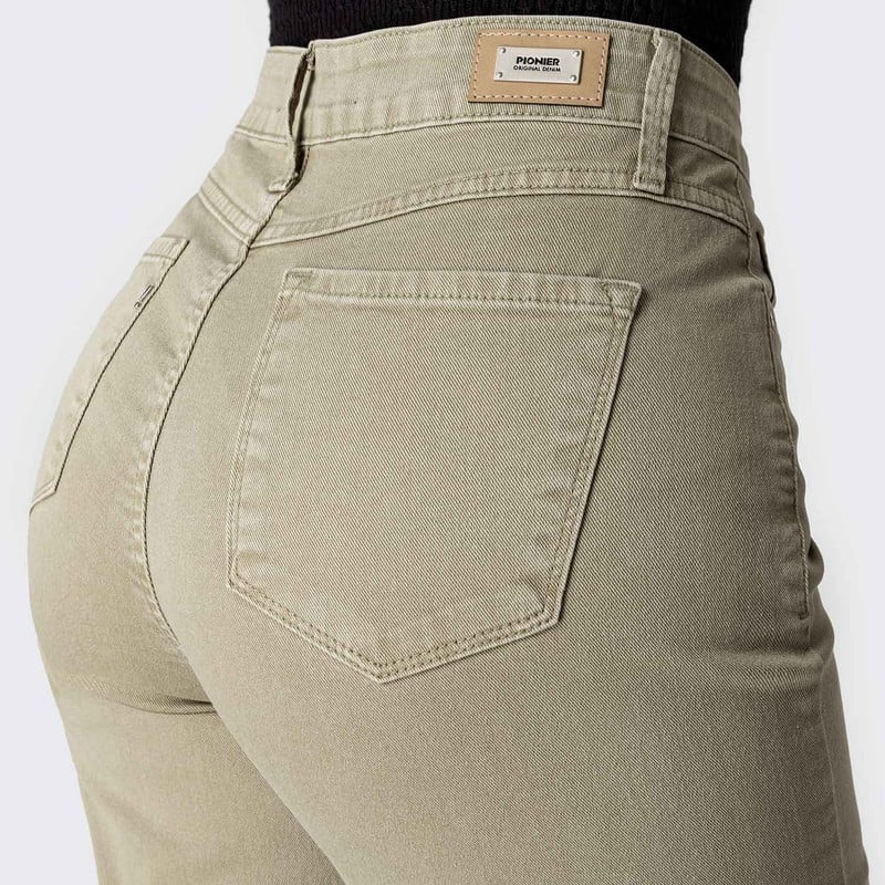 PANTALON BASICO LARI BULL DENIM DRILL STRETCH MUJER - 5