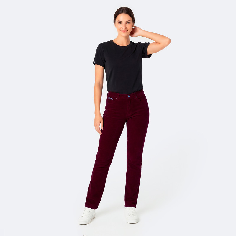 PANTALON CLASICO DIANA CORDUROY STRETCH MUJER - 2