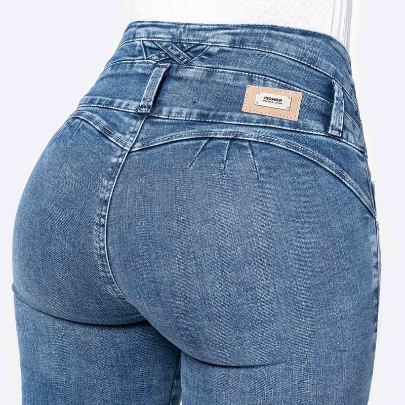 PANTALON MODA ANELISEH DENIM STRETCH MUJER - 5