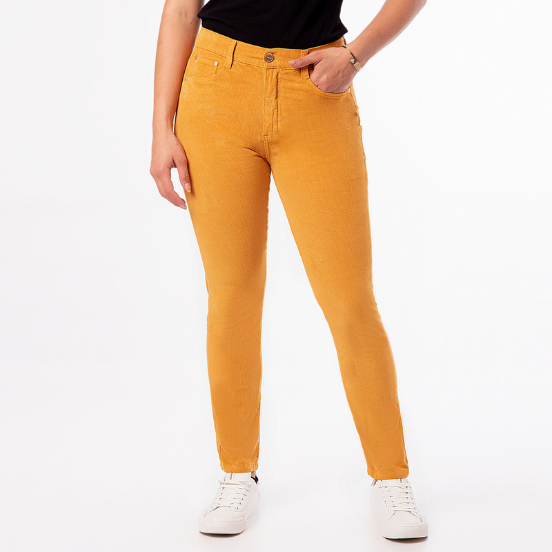 PANTALON CLASICO RAFAELA CORDUROY STRETCH MUJER - 1