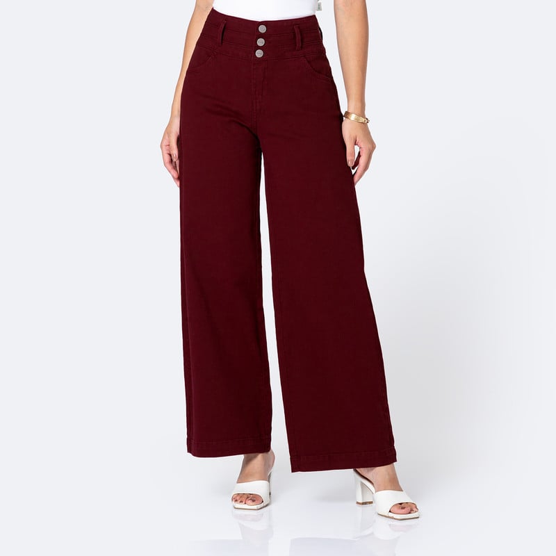 PANTALON MODA NELITA DRILL STRETCH MUJER - 1
