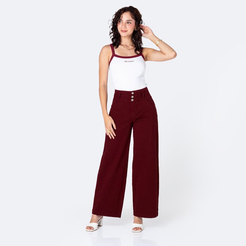 PANTALON MODA NELITA DRILL STRETCH MUJER - 2