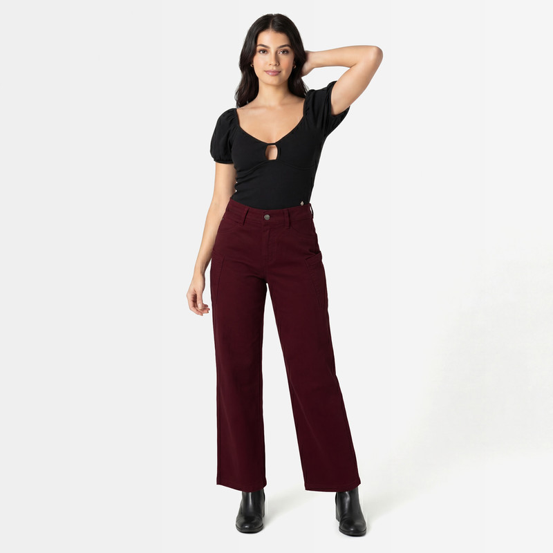 PANTALON MODA SOLENNA DRILL STRETCH MUJER - 2