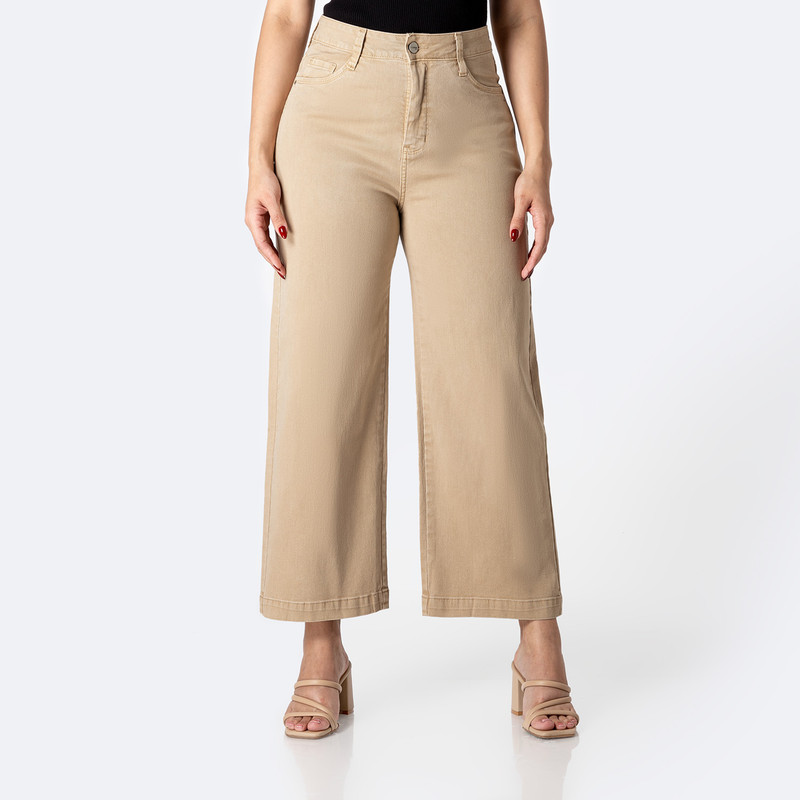PANTALON BASICO LARI BULL DENIM DRILL STRETCH MUJER - 1