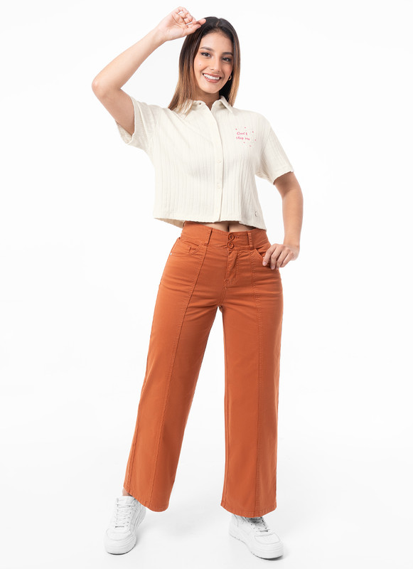 PANTALON MODA VARENKA DRILL STRETCH MUJER - 1