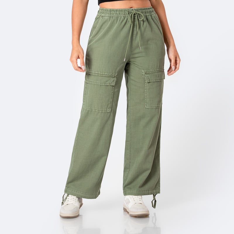 PANTALON JOGGER CARGO MARBELIH DRILL MUJER - 1