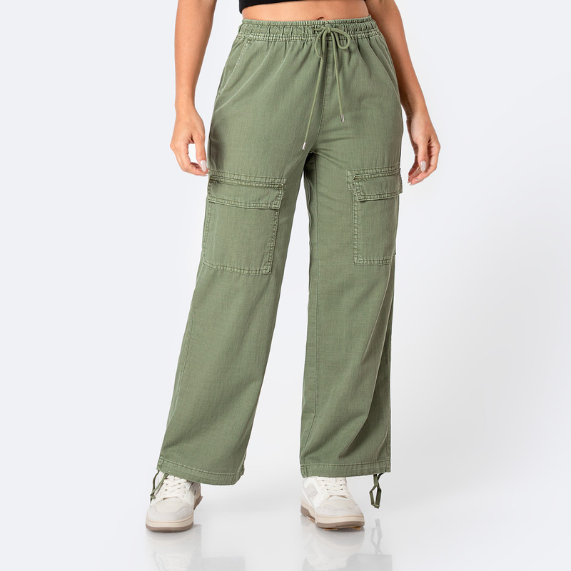 PANTALON JOGGER CARGO MARBELIH DRILL MUJER - 1