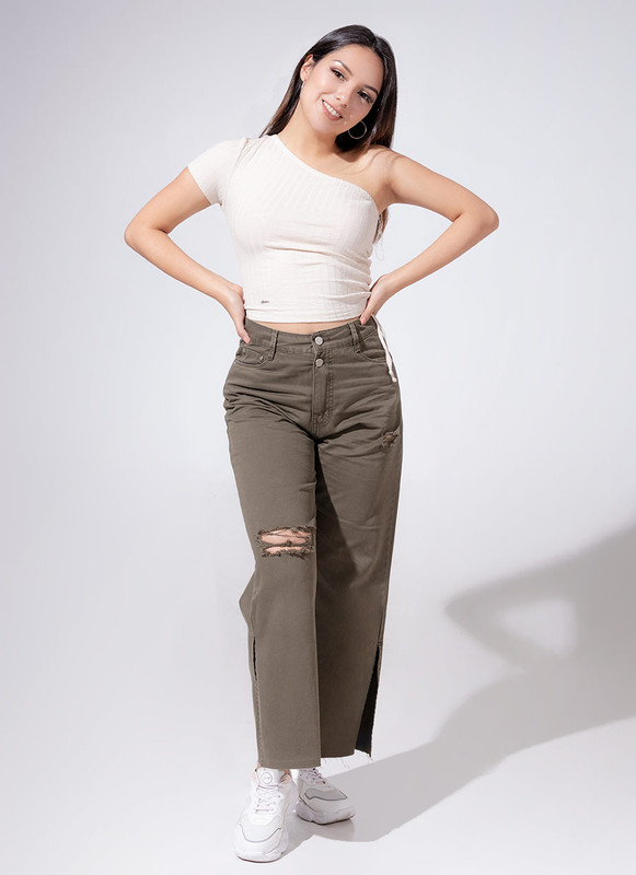 PANTALON MODA NAVEI DRILL MUJER - 3