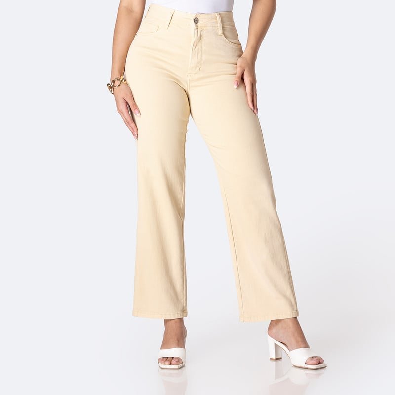 PANTALON BASICO HAISHE DRILL STRETCH MUJER - 1