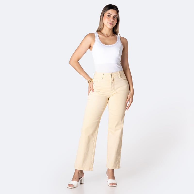 PANTALON BASICO HAISHE DRILL STRETCH MUJER - 2