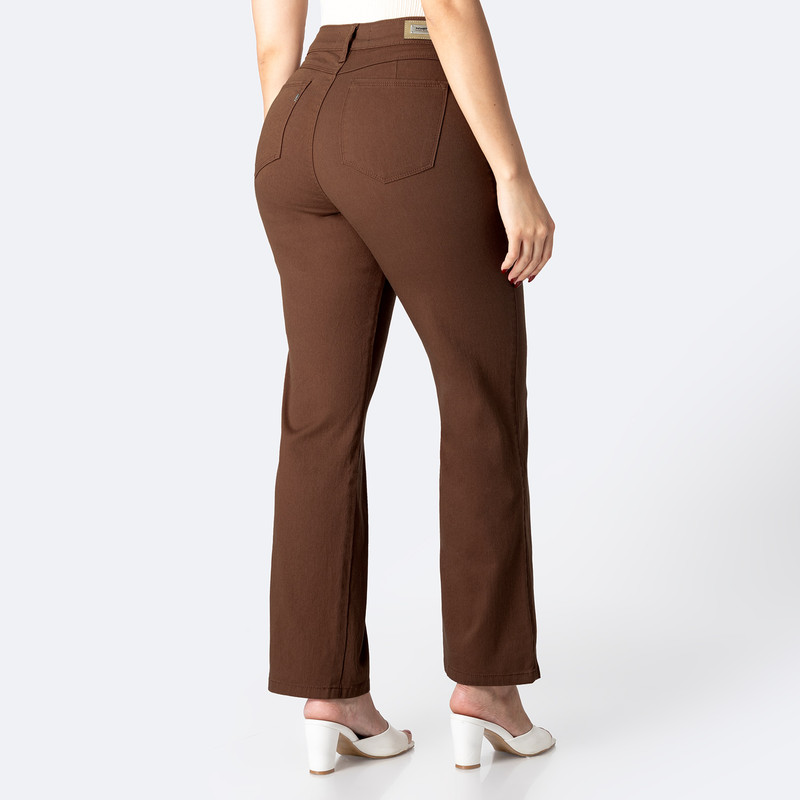 PANTALON BASICO HAISHE DRILL STRETCH MUJER - 3