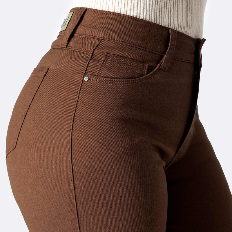 PANTALON BASICO HAISHE DRILL STRETCH MUJER - 4