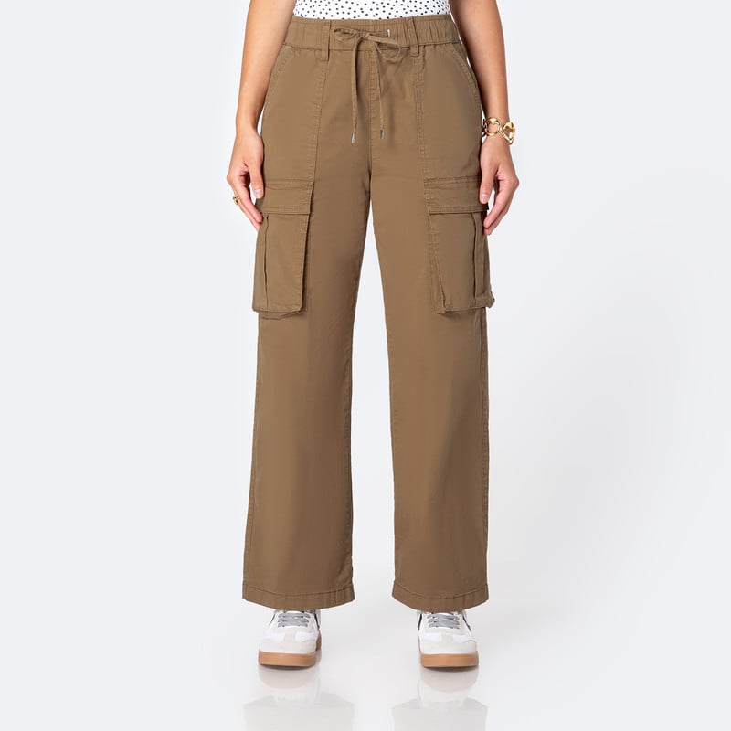 PANTALON JOGGER CARGO AMABELH TAFETA MUJER - 1