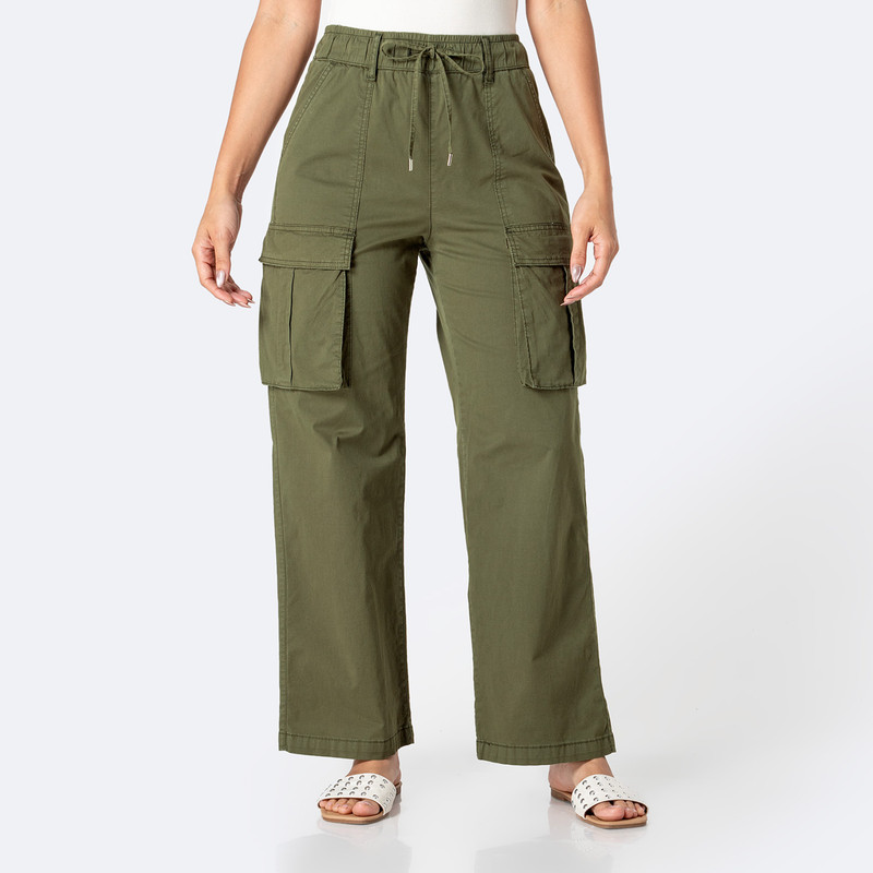 PANTALON JOGGER CARGO AMABELH TAFETA MUJER - 1