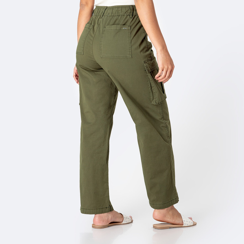 PANTALON JOGGER CARGO AMABELH TAFETA MUJER - 3
