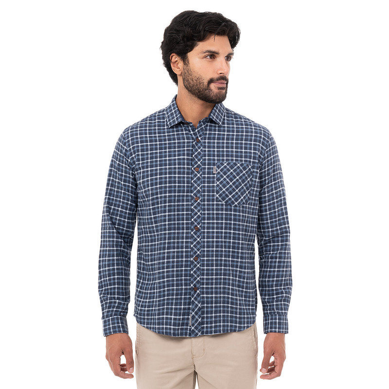 CAMISA CLASICO LARSEN C-ML CUADROS HOMBRE - 1
