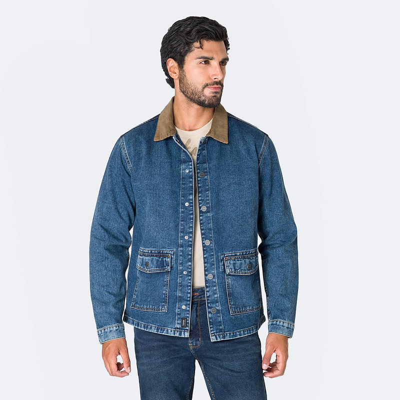 CASACA ZATURNO DENIM HOMBRE - 1