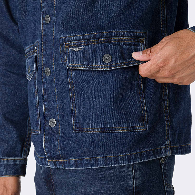 CASACA ZATURNO DENIM HOMBRE - 4