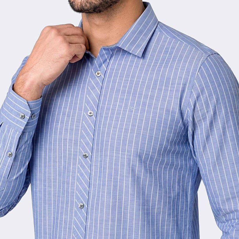 CAMISA MODA DEHNNIS LISTADA HOMBRE - 2