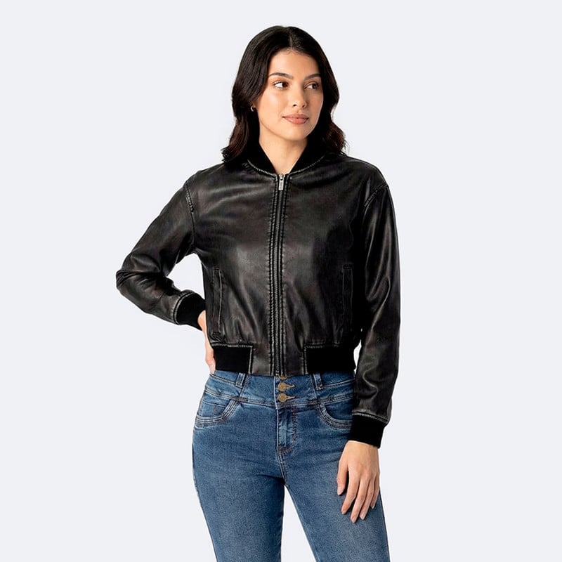 CASACA FRYTZI CUERINA MUJER - 1