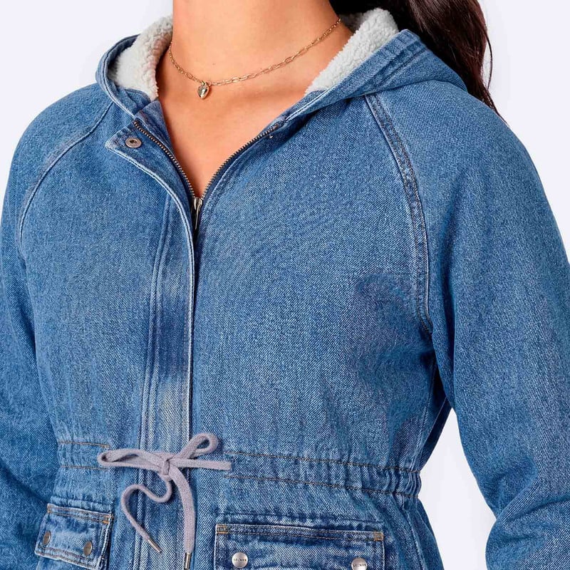 CASACA LOWDER DENIM MUJER - 2