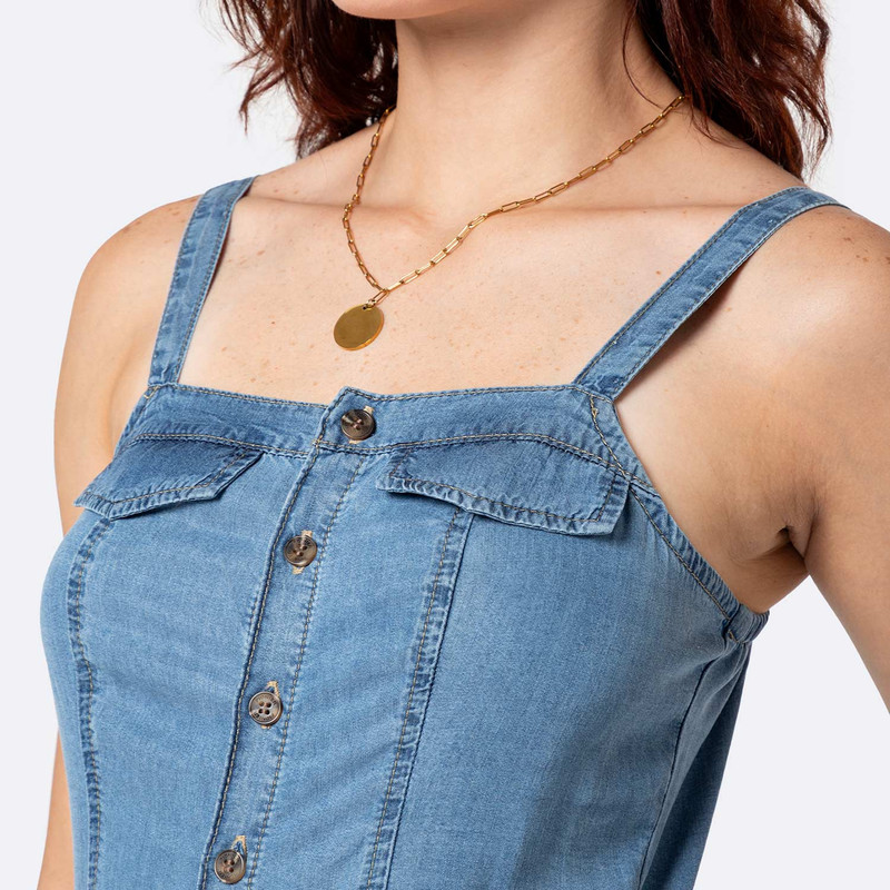 ENTERIZOS OVERALL CRISYELA DENIM MUJER - 5