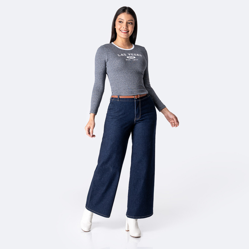 POLO MODA UNAYA RIB LYCRADO MUJER - 4