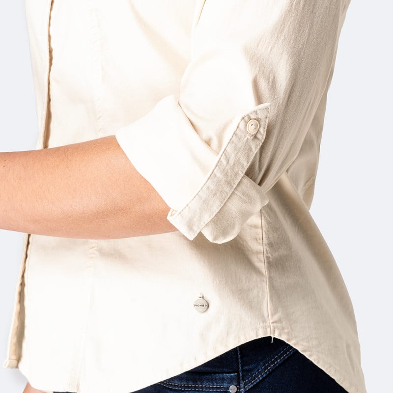 BLUSAS MODA ALBAA POPELINA STRETCH MUJER - 3