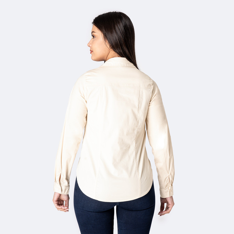 BLUSAS MODA ALBAA POPELINA STRETCH MUJER - 4