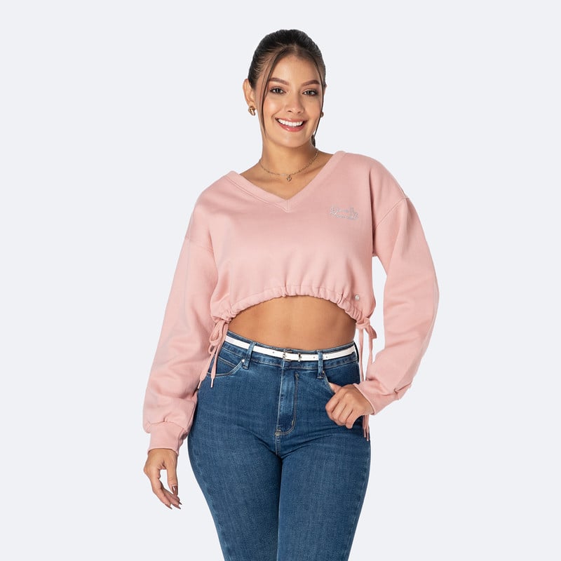 POLERAS HOODIE JORDANA FRANELA MUJER - 1