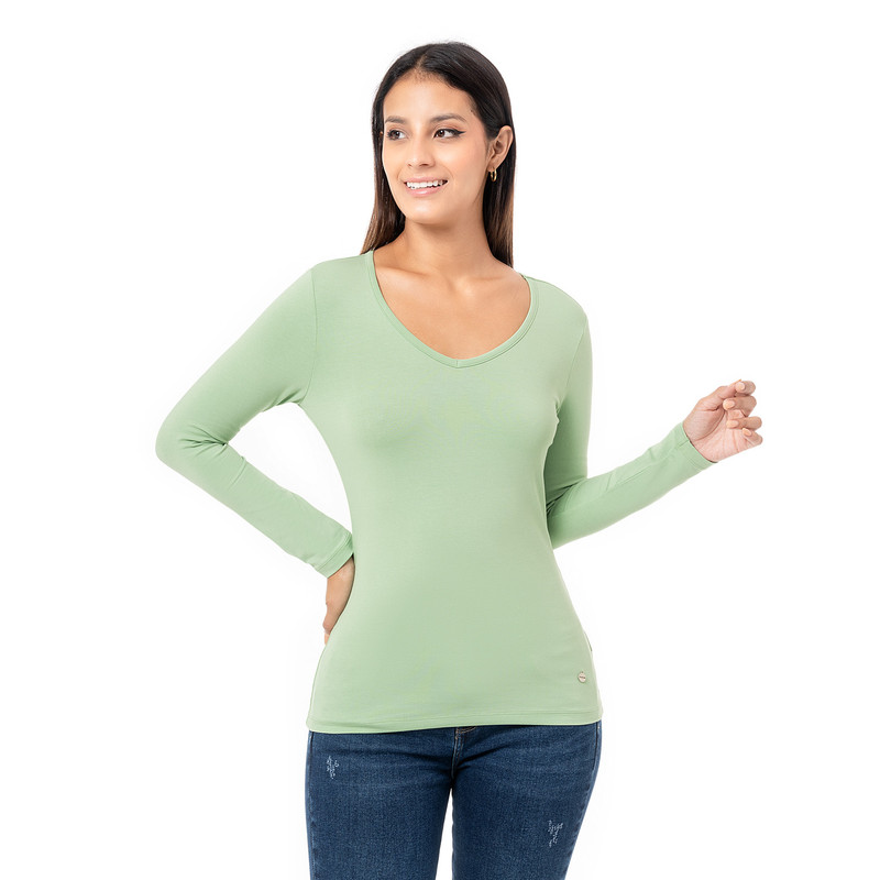 POLOS BASICO MIRIAM JERSEY FULL LYCRA MUJER - 1