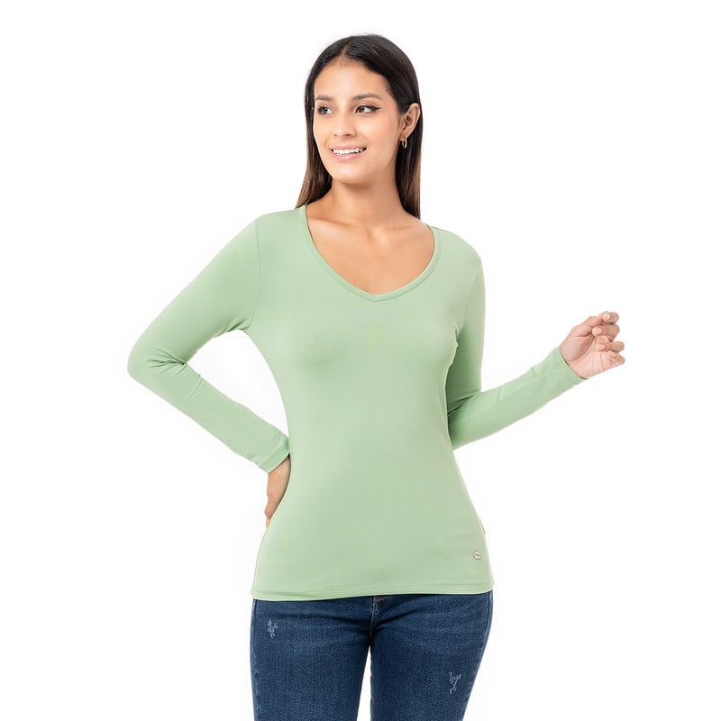 POLOS BASICO MIRIAM JERSEY FULL LYCRA MUJER - 1
