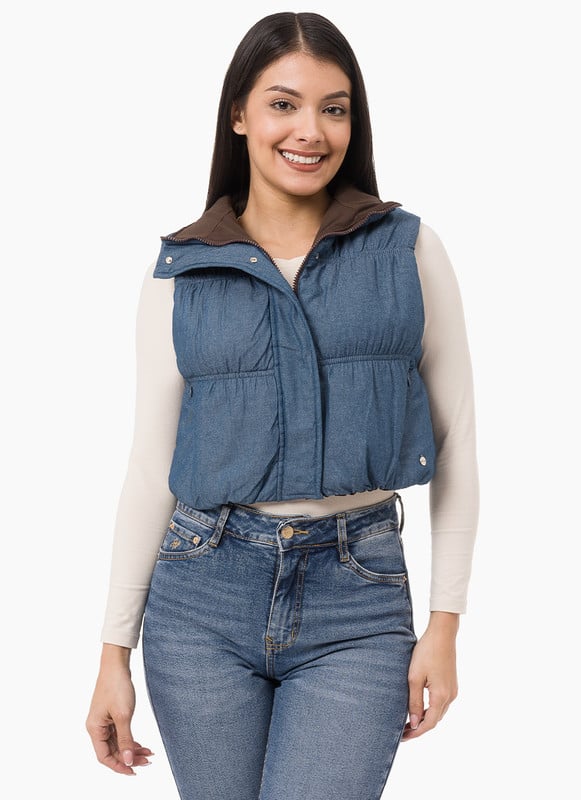 CHALECO QUIM DENIM MUJER - 1
