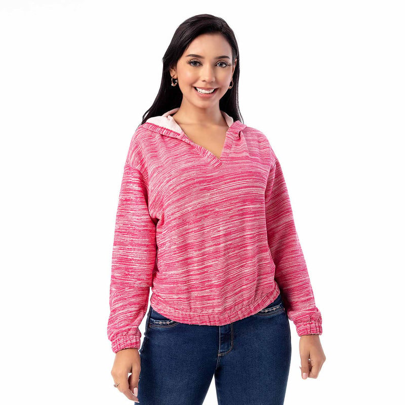 POLERAS HOODIE SEVENTY9_S FRENCH TERRY MUJER - 1