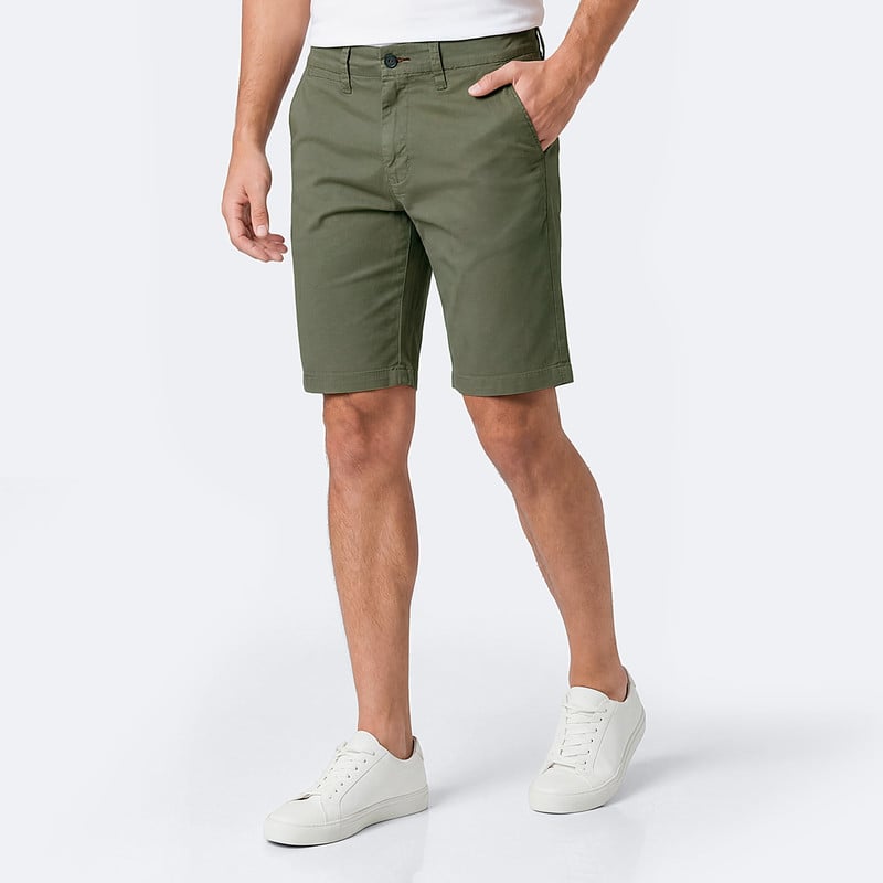 SHORTS BASICO RENATHO DRILL STRETCH HOMBRE - 1