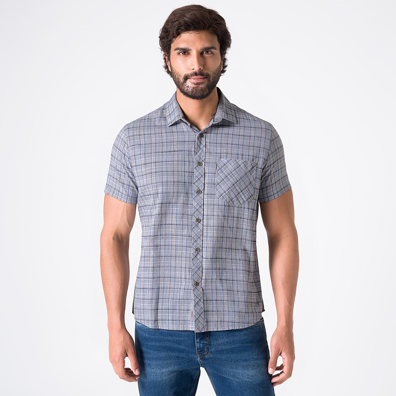 CAMISA CLASICO LARSEN C-MC CUADROS HOMBRE - 1