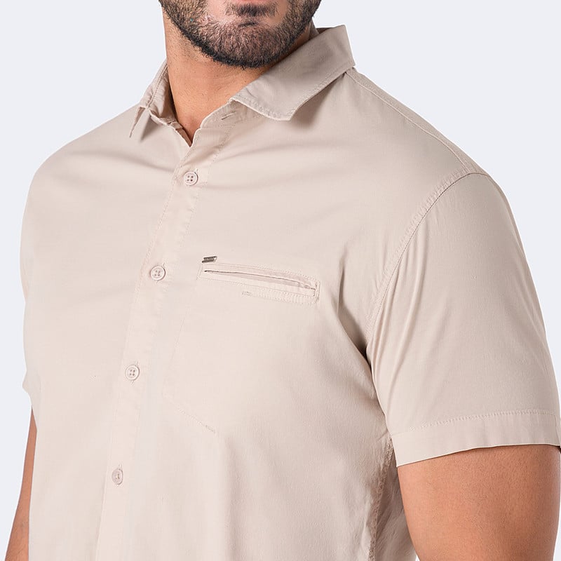 CAMISA MODA PATRICIOH MC POPELINA STRETCH HOMBRE - 2