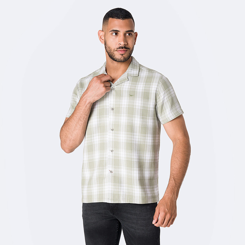 CAMISA MODA EUGIN WAFLE HOMBRE - 1