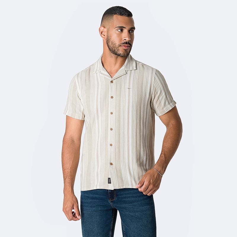 CAMISA MODA GREGORH LISTADA HOMBRE - 1