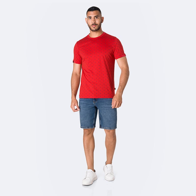 SHORTS BERMUDA KUVAN DENIM STRETCH HOMBRE - 2