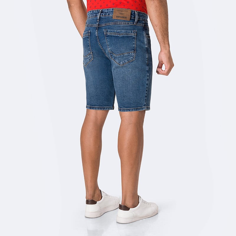 SHORTS BERMUDA KUVAN DENIM STRETCH HOMBRE - 3