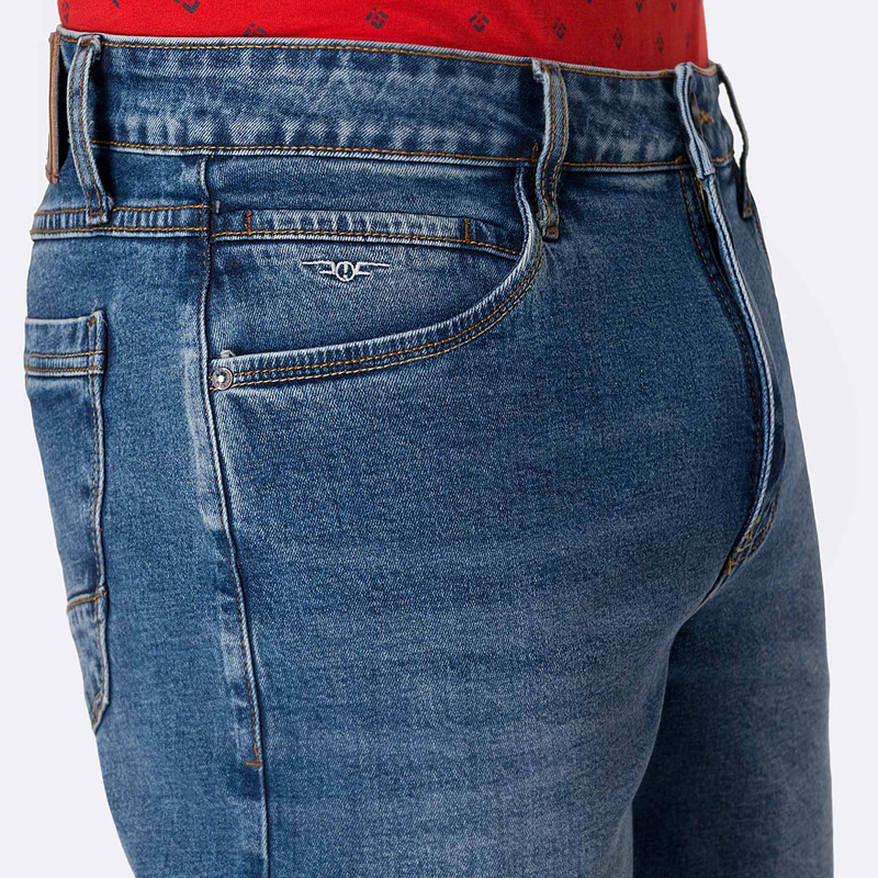 SHORTS BERMUDA KUVAN DENIM STRETCH HOMBRE - 4