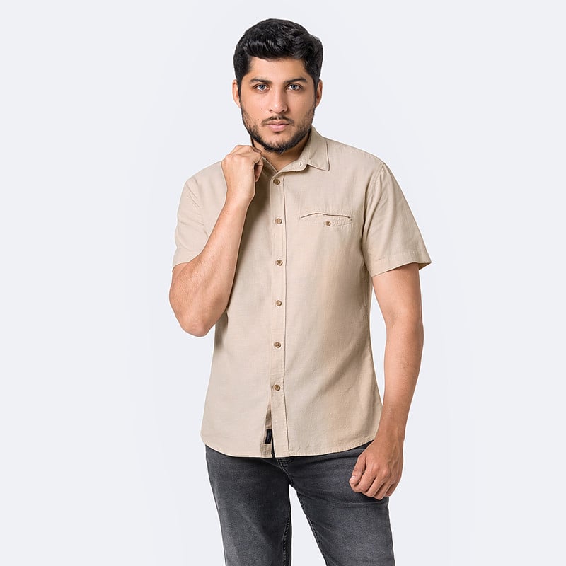 CAMISA MODA RAIHDEN LINO HOMBRE - 1