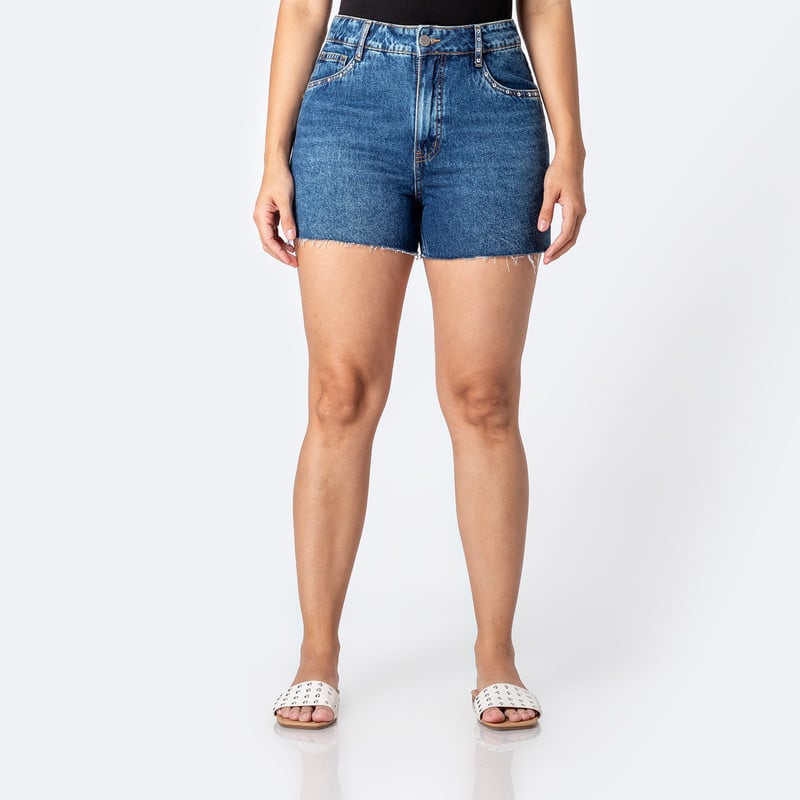 SHORTS SHORT KUWAN TACHAS DENIM MUJER - 1
