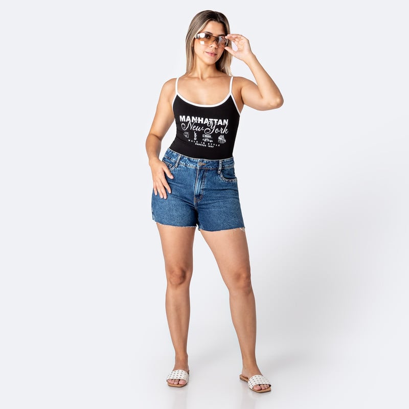 SHORTS SHORT KUWAN TACHAS DENIM MUJER - 2