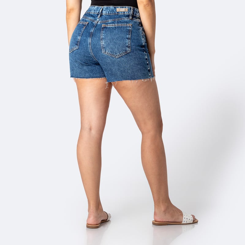 SHORTS SHORT KUWAN TACHAS DENIM MUJER - 3