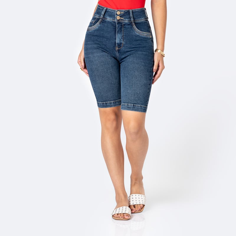 CROPPED SNICKER ZALOMI DENIM STRETCH MUJER - 1