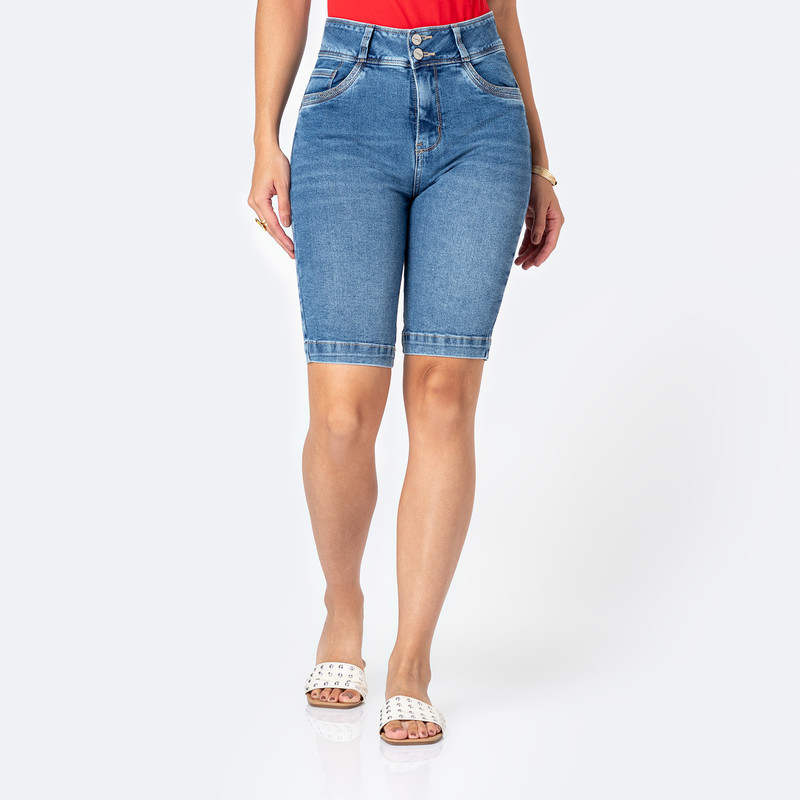 CROPPED SNICKER ZALOMI DENIM STRETCH MUJER - 1