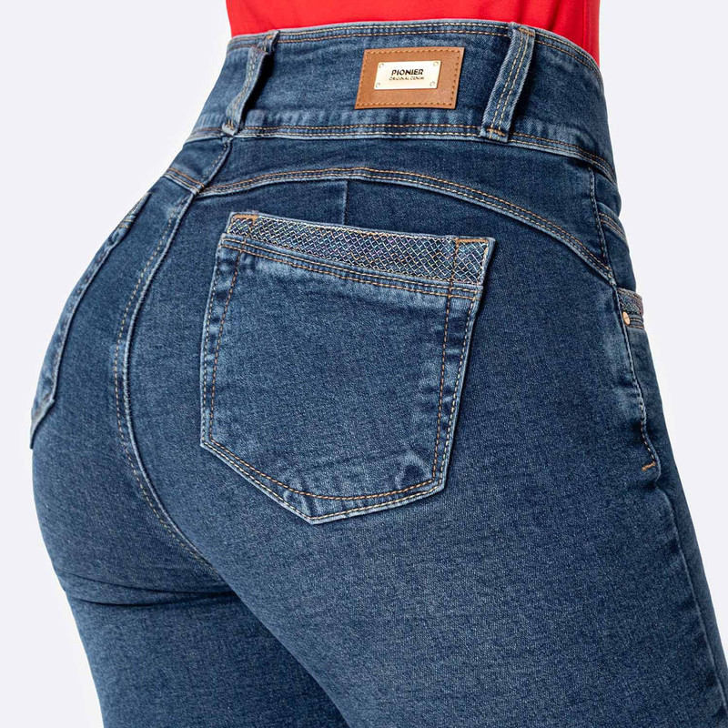 CROPPED SNICKER ZALOMI DENIM STRETCH MUJER - 5