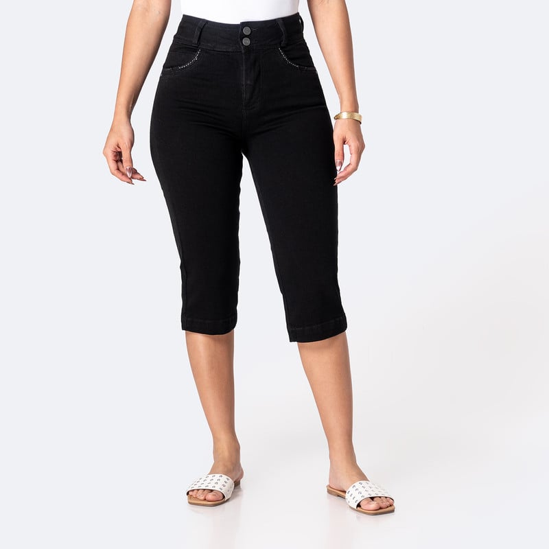 CROPPED CROPPED KELENI DENIM STRETCH MUJER - 1